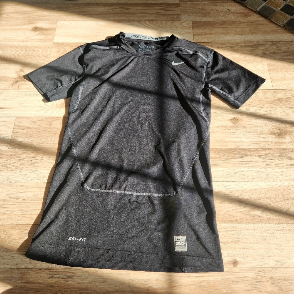 Nike Pro Combat Dri Fit Tee - Black